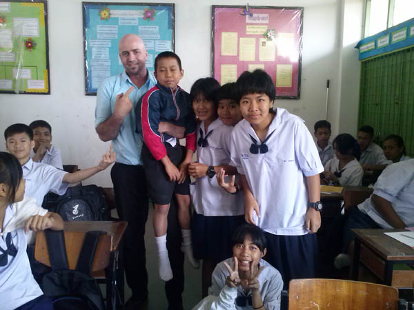 Mario Boehm insegnante di inglese in Thailandia